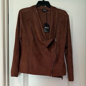 Women's Suede Brown Blazer